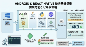 開発環境構成管理リファレンス：Android & React Native 技術基盤標準