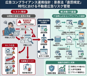 広告コンプライアンス運用指針:景表法「直罰規定」時代における不動産広告リスク管理