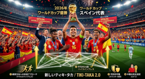 2026年W杯で優勝したスペインの「新しいティキ・タカ」とは何ですか？
